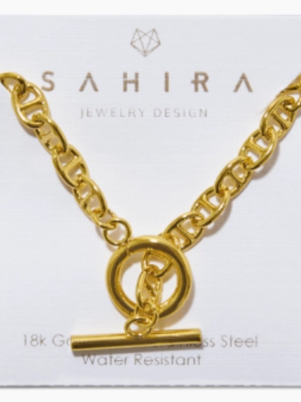 NEW☀️ SAHIRA JEWELRY Taylor Toggle Chain Necklace - Gold $68
